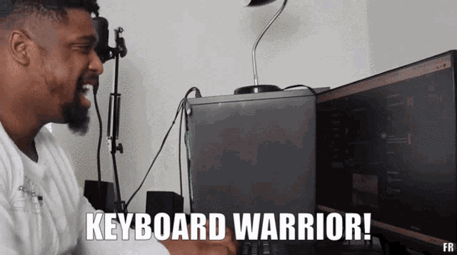 Keyboard warrior gif